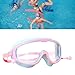 VGEBY Kids Swim Goggles, Large Frame Cute Professional Swimming Glasses for Boys Girls Children (Blue)