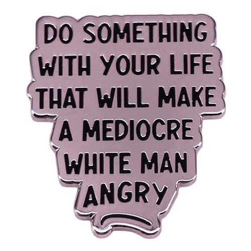 yangwenyuanInspirational Quotes Brooch Do Something Your