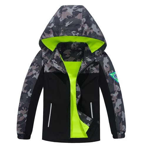Image of Waterproof Kids Rain Jackets With Hood,Lightweight Toddler Raincoat For Boys Girls,Kids Clothes Windbreaker Jacket