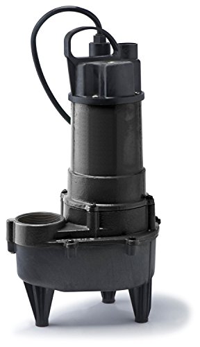 ECO-FLO Products RSE50M Manual Cast Iron Sewage Pump, 1/2 HP, 7,800 GPH