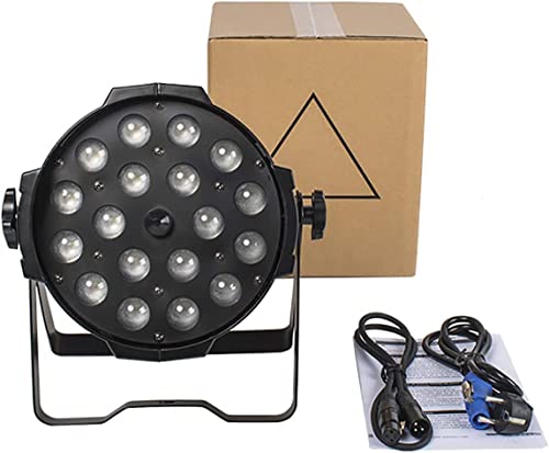Shehds Led Par Lights 18X18W Wash/Strobe/Zoom(14-45 Degree) And Rdm Function Stage Light Rgbwa+Uv 6In1 Dmx512 Sound Activated Dj Lights For Christmas Night Club Disco Club Party Dance Wedding Bar #TOP6