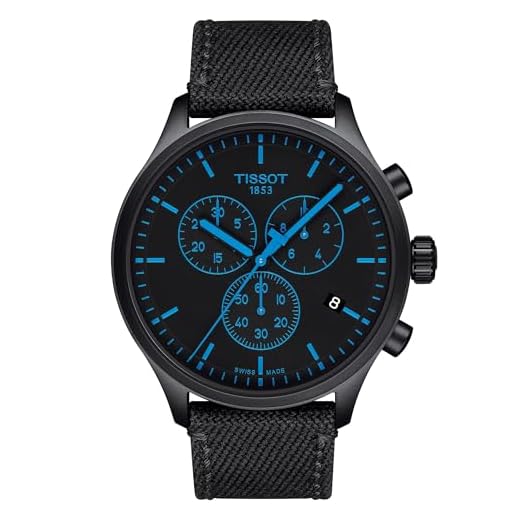 Tissot Men's Chrono XL Stainless Steel Swiss Quartz Sport Watch with Nylon Strap, Black (Model: T1166173705100)