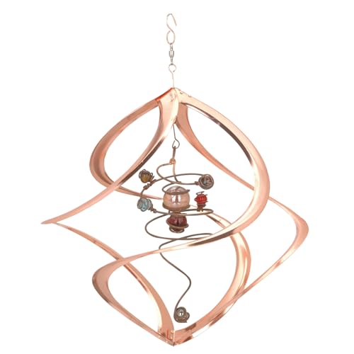 Red Carpet Studios Cosmix Copper Spiral Planet Wind Sculpture (31054)
