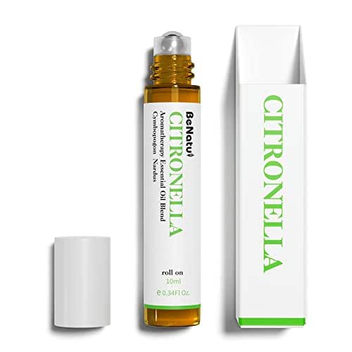 Organic Citronella Essential Oil Roll On, Pure Citronella Oil Blend, PreDiluted