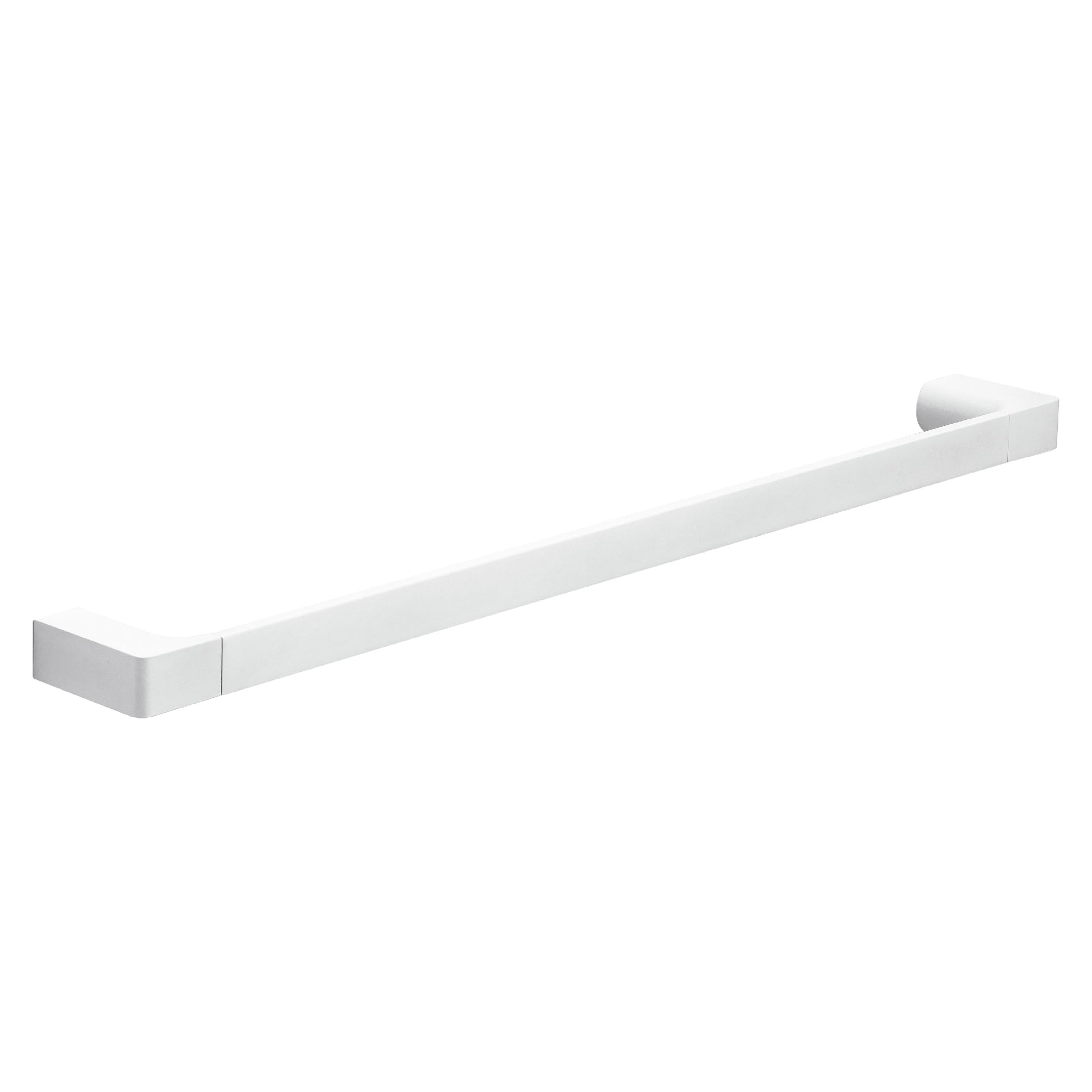 Gedy Pirenei Toallero 60cm Latón Blanco Mate | L60 x P6,6 x H2,6 cm | Latón | Pared tornillos+tacos | Blanco Mate
