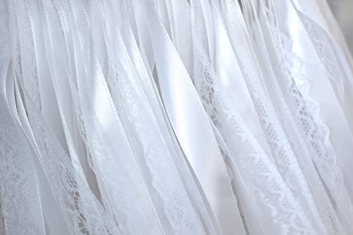 Kingsnow 100 Pieces Lace Wedding Ribbon Wands With Triple Ribbon And Silver Bell Wand Silk Fairy Stick Wand Streamers Party Ribbon Sticks Magic Fairy Wands For Wedding Bridal Shower Photo Prop Send Off Party Activities Holiday Celebration Favors #TOP4