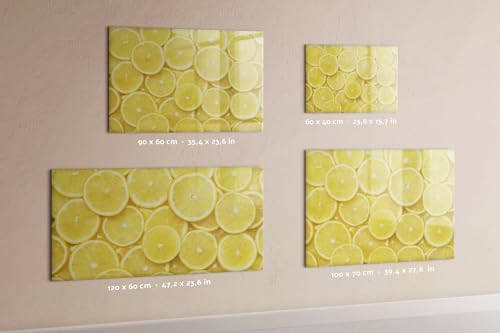 Tableau magnétique en verre effaçable à surface brillante résistante 120x60 cm