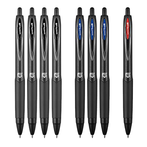 207 Plus+ Bolígrafos retráctiles gel Uni 8 unidades miniatura 1