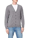 cardigan gris oscuro hombre 100% lana virgen United Colors of Benetton Camiseta Cardigan M/L 1002u6653 Suéter, Gris Oscuro 507, Hombre