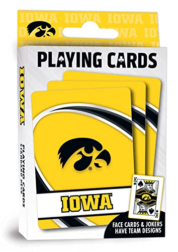 Image of MasterPieces Family Games - NCAA Lowa Hawkeyes Playing Cards - Officially Licensed Playing Card Deck for Adults, Kids, and Family