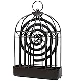 【Alta calidad】: soporte de bobina de mosquito retro de hierro para que pueda usarlo de manera segura. La superficie está rociada, a prueba de óxido, anticorrosiva y duradera, y el anillo en la parte superior hace que sea fácil de mover o colgar en la pared.