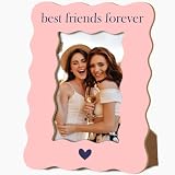 WPBRU 4X6 Photo Women Friend Picture Frame,Best Friends Forever Wooden Photo Frame, Sister Besties...
