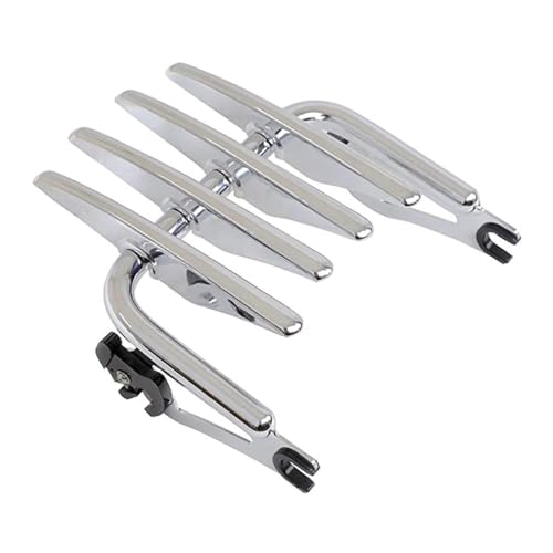 Porte-bagages de moto finition chrome pour Road King et Glide
