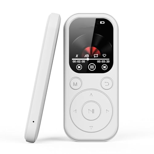 MP3 Player with Bluetooth 5.4, Portable Music Player with Built in Speaker, Includes HiFi Sound, FM Radio, Recorder, E Book Function with 3.5mm Headphone Jack (with 64G Small