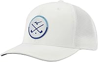 Mizuno Crossed Clubs Meshback Golf Hat - Unisex Trucker Snapback Cap for Breathable Comfort on the Course