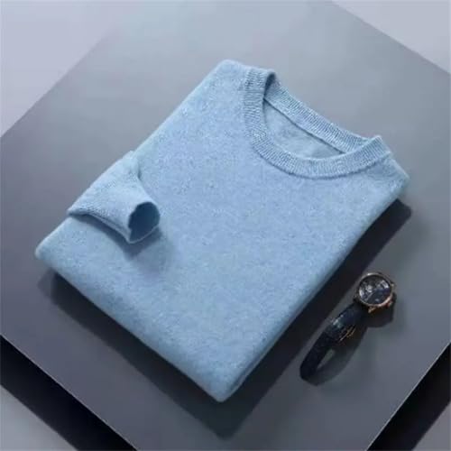 Men Cashmere Cotton Blended Winter Round Neck Jumper Pull Homme Knitted Sweaters Pullover4