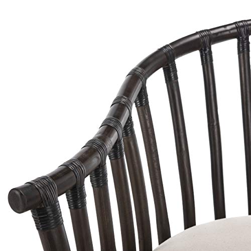 Sillón con brazos estilo clásico color negro miniatura 4