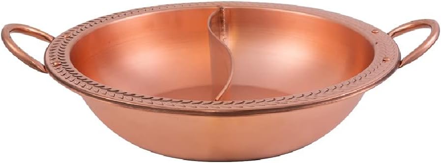 Olla de Cobre para Cocina de Inducción, Hot Pot Pato Mandarín