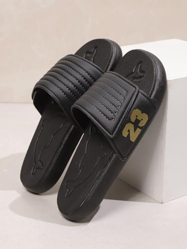 Image of DREAM LAKE Men's Sport Slide Sandals, Flexible Midsole, Casual Beach Slides