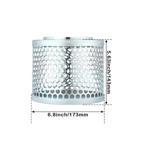 Filtro colador contra obstrucciones para manguera de agua de 4" 7