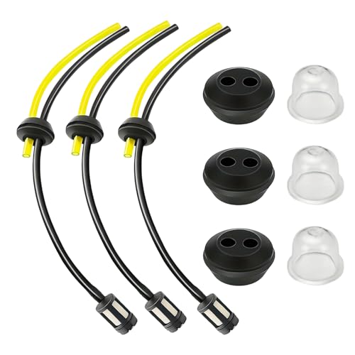 3 Stück Freischneider Benzinschlauch,Universal Benzinfilter kit,Benzinfilter für die Benzin Heckenschere,Ersatzteile für Motorsense,Benzinschlauch Dichtung für Hocheffiziente Filtration an Rasenmähern