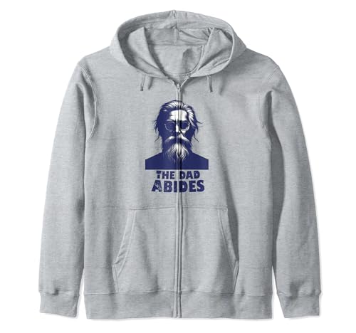 The Dad Abides Retro Fathers Day or Daddy Birthday Sudadera con Capucha