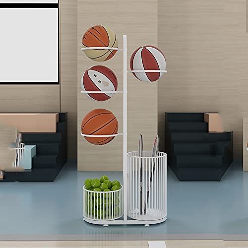 Ballenreks Voetbalhouder Organizer Rack voor Basketbal Volleybal Football Tennis Racket Sportuitrusting, Universal… - Image 4