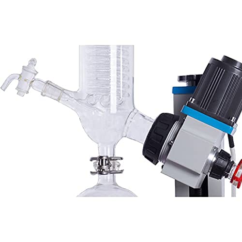 TEN-HIGH 2L Rotary Evaporator Main Engine Automatic Control with Temperature Intelligent Display, Water Bath or Oil Bath 0-120 PRM Evaporator