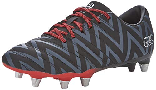 Canterbury of New Zealand Phoenix 2.0 Soft Ground, Zapatillas de Rugby Unisex Adulto, Negro (Black Adult Unisex), 43 EU