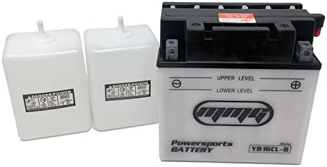 MMG YB16CL-B 16CL-B Heavy Duty 12v Battery Personal Watercraft - Kawasaki (Jet Ski) JS300 JS440 JS550 and 650cc and 750cc models