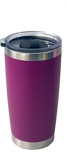 Rambler - Vaso de acero inoxidable aislado al vacío de 20 onzas con tapa MagSlider, hay dos capas, taza de viaje reutilizable, taza de té caliente y