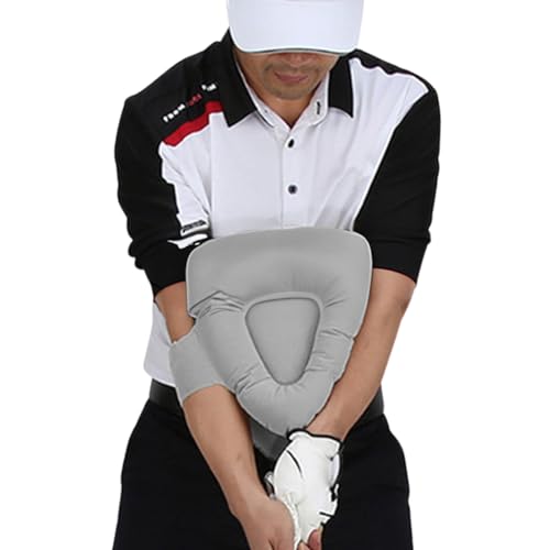 CocoFill 三角先生 ゴルフ練習器具 フォーム改善 グレー スイング練習 三角スイングトレーナー 素振り 初心者 基礎補正 手打ち補正 飛距離アップ 空気式 エアポンプ付