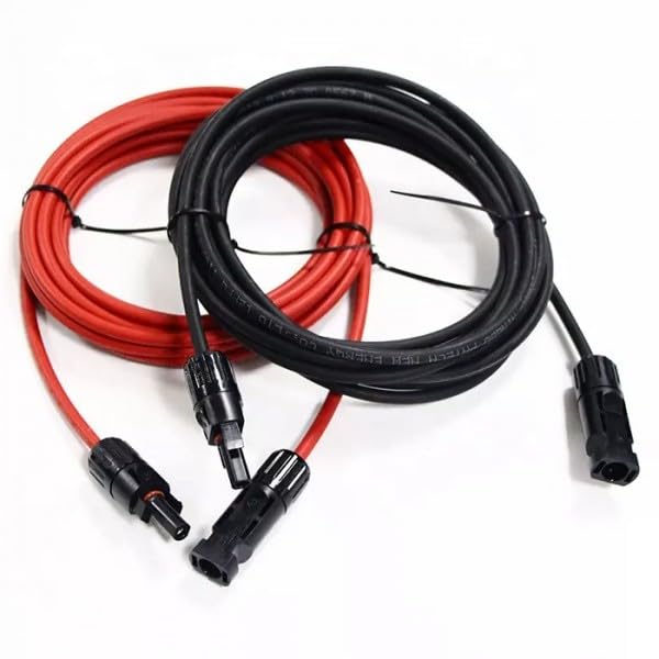 10x doitBau Verlängerungskabel Set 4mm² 2x 2m H1Z2Z2-K für Solarmodule Solarkabel Solarsteker MC4 Solar beidseitig schwarz rot mit Stecker PV Photovoltaik