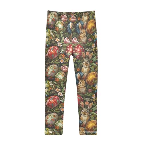 Pattern Rabbit Egg Girls Leggings Athletic Pants Tights Stretch Bottom