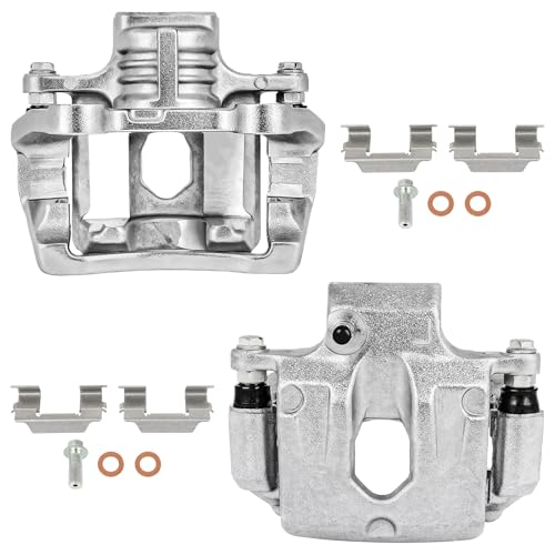Image of SCITOO 18B5059 18B5058 Rear Left & Right Brake Calipers w /Bracket For Buick For Enclave,For Cadillac For XTS,For Chevy For Traverse,For GMC For Acadia /For Acadia Limited,For Saturn For Outlook
