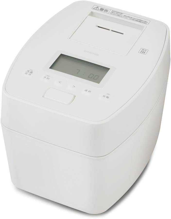 【自動調理モード搭載】 アイリスオーヤマ 炊飯器 5.5合 圧力IH式 自動調理モード搭載 50銘柄炊き分け機能 極厚火釜 RC-PGA50-W ホワイト
