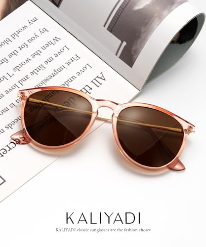 KALIYADI Sunglasses Womens Polarized Womens-Sunglasses: Trendy Sun Glasses with UV400 Retro Style for Party Beach Shopping3
