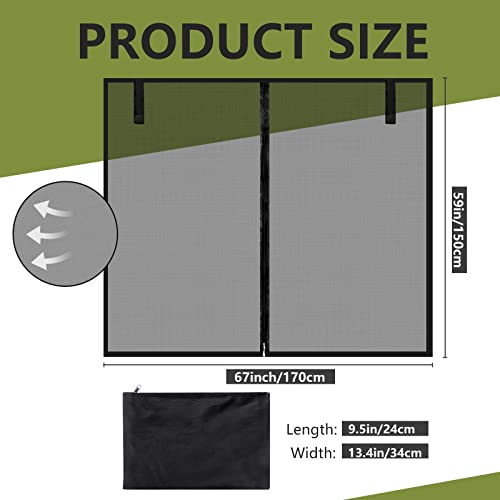 Car Camping Net Car Camping Accessories Breathable Mesh Net For Car Tailgate For Uv Sun Protection Ventilation Privacy Protection Magnetic Suction For Suv Mpv Camping Self Drive Trip (Xl) #TOP1