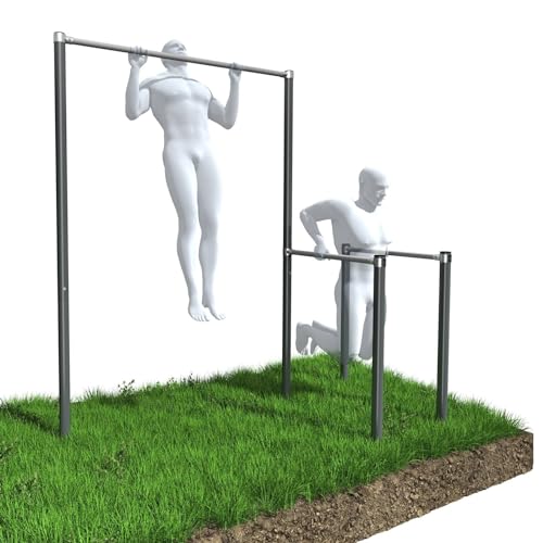 Klimmzugstange Barren Outdoor Kraftstation Dipstation Training Draußen Bis...