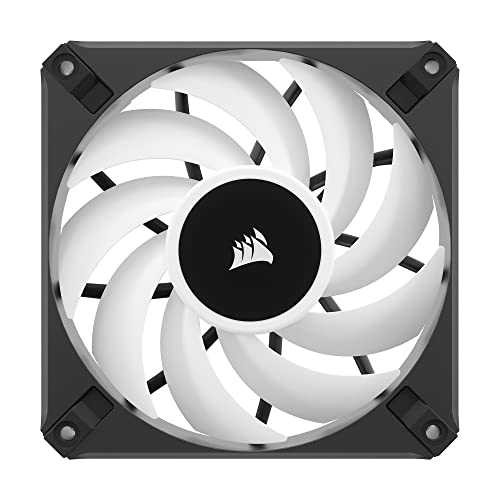 Image of Corsair iCUE AF120 RGB Elite 120mm PWM Fan - Eight RGB LEDs - AirGuide Technology - Fluid Dynamic Bearing - Zero RPM Fan Mode - CORSAIR iCUE Software Compatible - Black