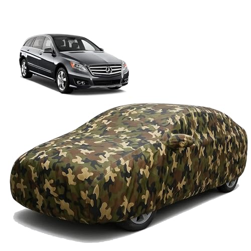 Image of Sulfar 100% Waterproof Car Body Cover for Mercedes Benz RClass - Triple-Stitched Dustproof UV, Heat & Rain Protection with Mirror Pockets, Full-Bottom Elastic & Free Storage Bag - All-Weather Indoor O