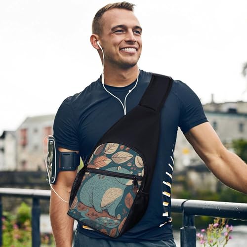 Sling Bag para hombres y mujeres pequeño bolsa cruzada miniatura 2