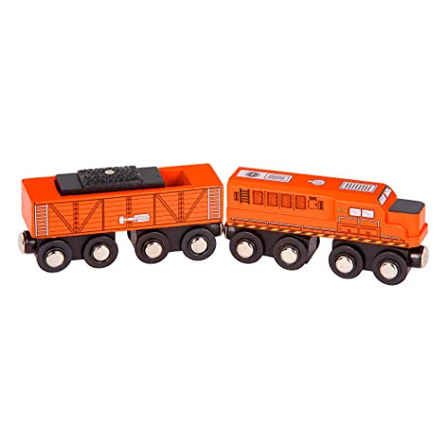 Battat BT2708Z Houten Locomotieven & Vrachtwagens 6 stks Set,Blauw - Image 3
