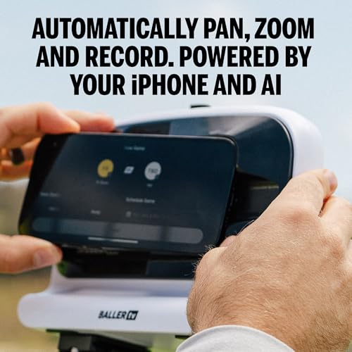 Image of AI Auto-Tracking Sports Filming System, 180 Full-Field Lens & Live Streaming for Basketball, Soccer & Volleyball, Compatible with iPhone 15 Plus