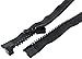 YKK #8 Heavy Duty Vislon Molded Black Separating Jacket Zipper - Choose Your Length - Color: Black - Made in The United States (1 Zipper Per Pack) (28