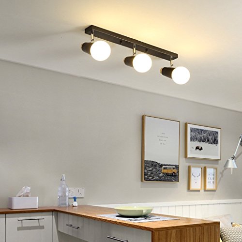 WYRKYP Lampade a Sospensione Lampade a Sospensione a Led Soiorno Camera da Letto Applique da Parete Idee Lampaio Luce Semplice Bagno Specchio da Bagno Luce Frontale Illuminazione per Interni,Nero