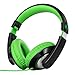 Produktbild RockPapa Comfort Kinder Kopfhörer für Schule Jungen, Kopfhörer Kinder mit Kabel, Einstellbar, Faltbare, Stereo Sound, 3,5 mm Jack, Over Ear Kinderkopfhörer für Schule/Reise/PC, Schwarz Grün