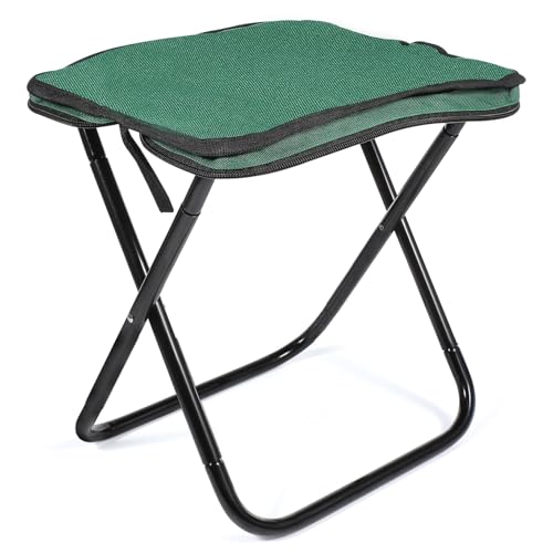 OHPHCALL Portable Folding Stool for Camping Fishing and Picnics Lightweight Footstool Compact Outdoor Seat with Easy Setup for Hiking and Backpacking Activities