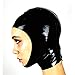Latex Hood Mask Women's Rubber Full Cover Party Mask with Face open Zipped Latex Mask (XL, 0.6MM-no zipper)