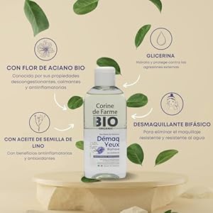 Corine de Farme - Loción Desmaquillante de Ojos Bifásico BIO ECOCERT - 150ml